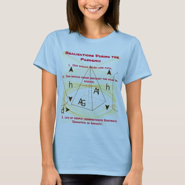Blue Basic 'Realisations during Pandemic' Value T-Shirt (Front)
