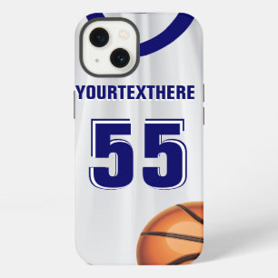 Blue Basket Ball Dress Name Number iPhone Case