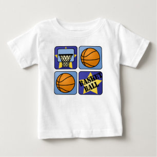Blue Basketball Baby T-Shirt