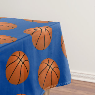 Blue Basketball Kids Birthday Party Tablecloth