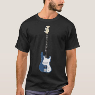 Blue Bass Guitar T-Shirt