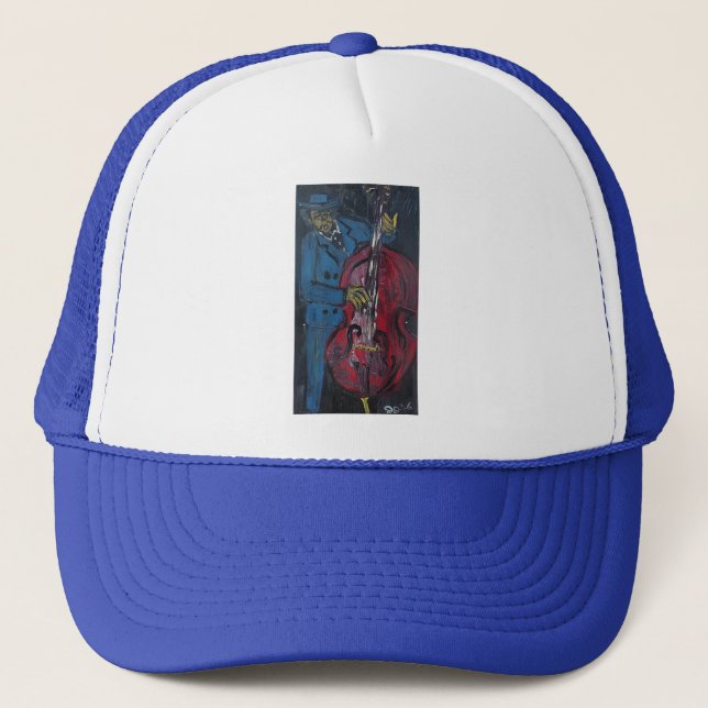 BLUE BASS TRUCKER HAT (Front)