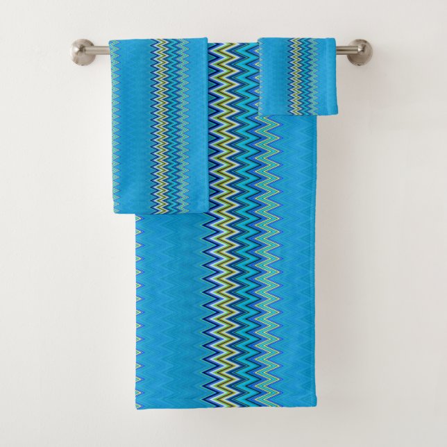 Blue  bath towel set (Insitu)