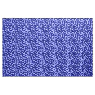 Blue Batik Leopard - fabric