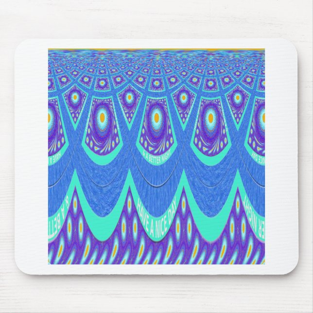 Blue batik mouse pad (Front)