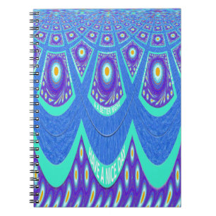 Blue batik notebook