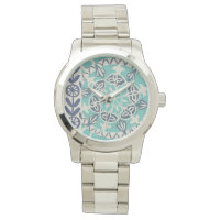 Blue Batik Tile I