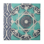 Blue Batik Tile II<br><div class="desc">Floral</div>