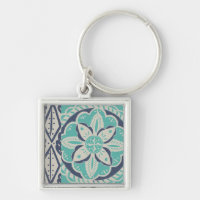 Blue Batik Tile IV