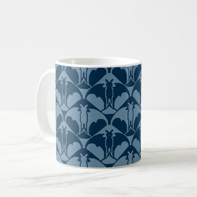 Blue Batty Coffee Mug (Front Left)