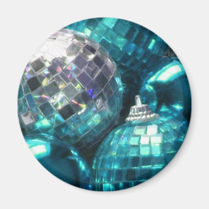 Blue Baubles fridge magnet