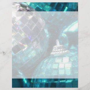 Blue Baubles letterhead header and footer