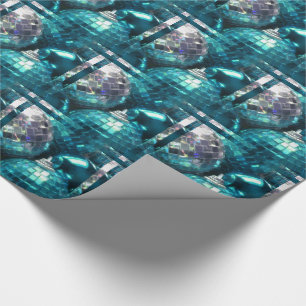 Blue Baubles wrapping paper