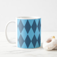 Blue Bavaria Rhombus Flag Pattern