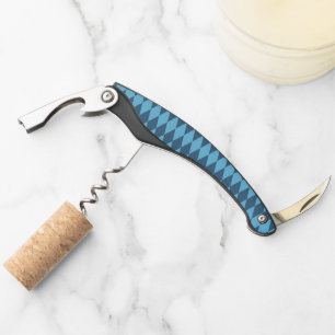 Blue Bavaria Rhombus Flag Pattern Corkscrew