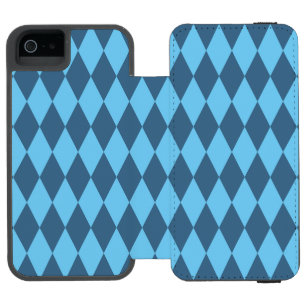 Blue Bavaria Rhombus Flag Pattern Incipio Watson™ iPhone 5 Wallet Case