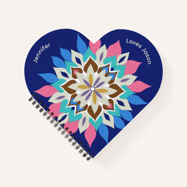 Blue Bayou Heart  Notebook (Front)