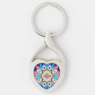 Blue Bayou Heart-Shaped Key Ring