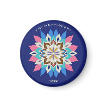 Blue Bayou Round Button