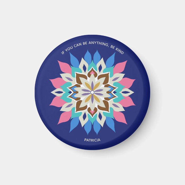 Blue Bayou Round Button Magnet (Front)