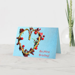 Blue Be Mine For Him Light Hearted Valentines Holiday Card