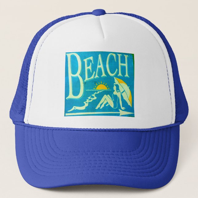 blue beach hat (Front)