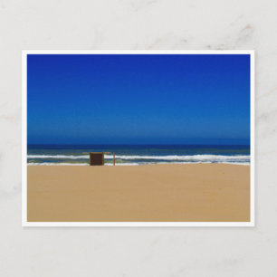 blue beach layers postcard
