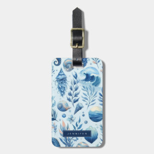 Blue Beach Luggage Tags