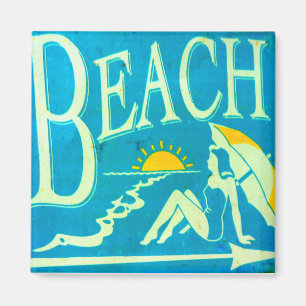 blue beach magnet