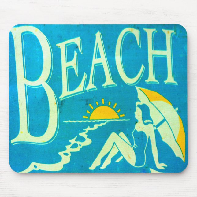 blue beach mousepad (Front)