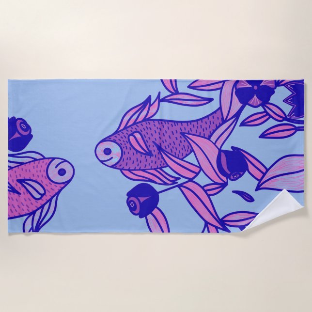 Blue Beach Towel (Front)