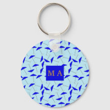 blue beach umbrella repeat pattern monogram 