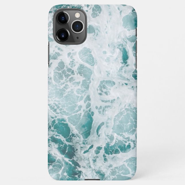 Blue Beach Waves Phone Case (Back)