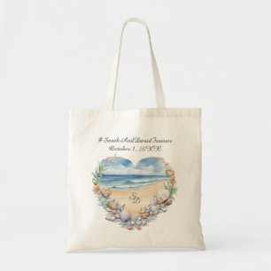 Blue Beach Wedding Tote Bag