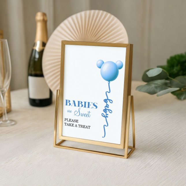 Blue Bear Balloon Babies Are Sweet Poster (Creator Uploaded)