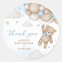 Blue Bear Balloons Baby Shower