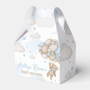 Blue Bear Balloons Baby Shower Favour Box