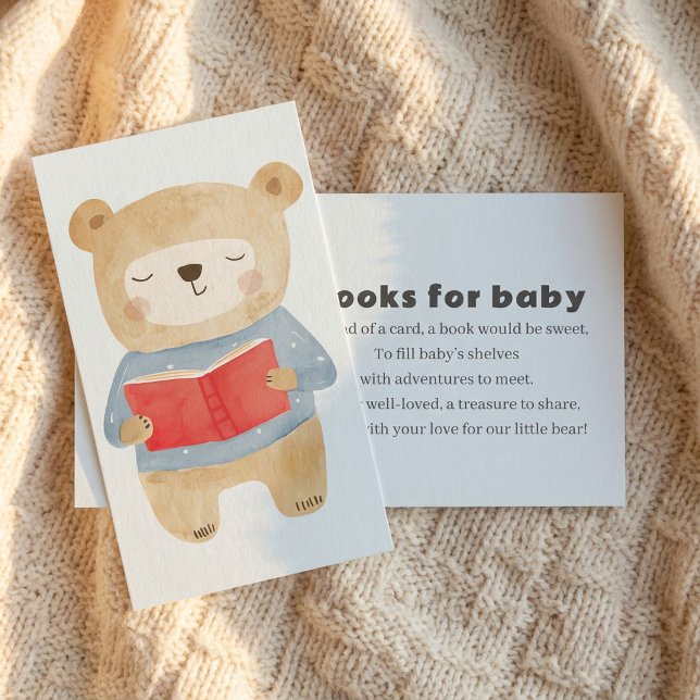 Blue Bear Books for baby Request Enclosure Card (Blue Bear Books for baby Request Enclosure Card)