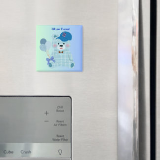 Blue Bear Magnet