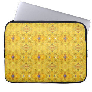 Blue Beast Running Yellow Laptop Sleeve