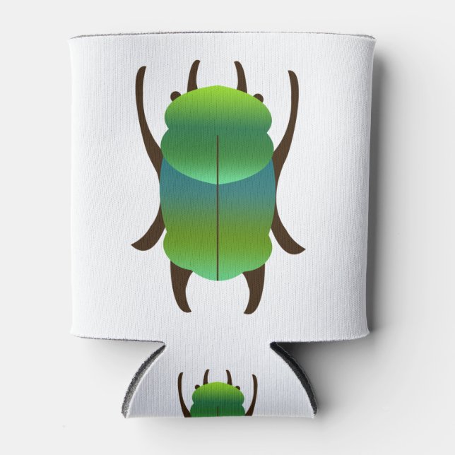 blue beetle can cooler (Front)