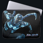 Blue Beetle Leaping Character Art Laptop Sleeve<br><div class="desc">Check out Blue Beetle leaping into action!</div>