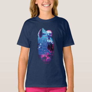 Blue Beetle Retrowave City Lights T-Shirt