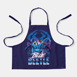 Blue Beetle Retrowave City Sunset Apron