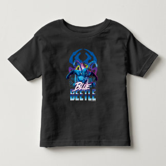 Blue Beetle Retrowave City Sunset Toddler T-Shirt