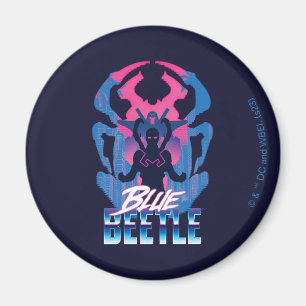 Blue Beetle Retrowave Versus Graphic Magnet
