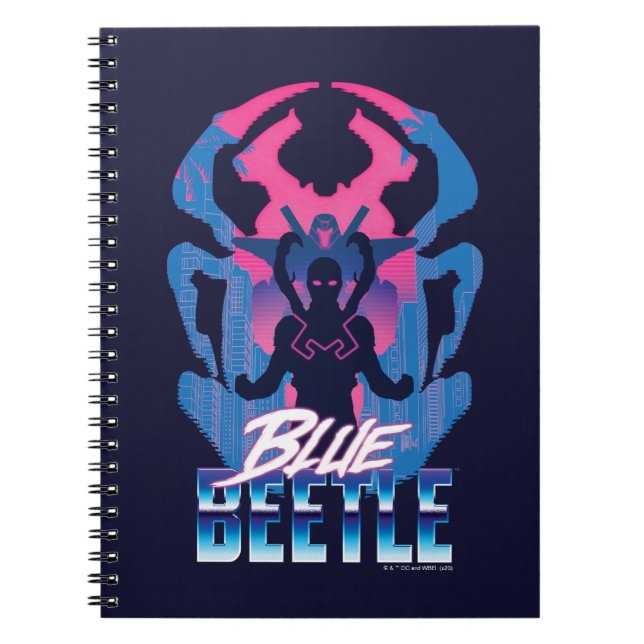 Blue Beetle Retrowave Versus Graphic Notebook (Front)