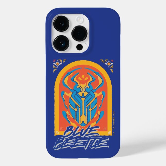 Blue Beetle Scarab Talavera Graphic Case-Mate iPhone Case (Back)