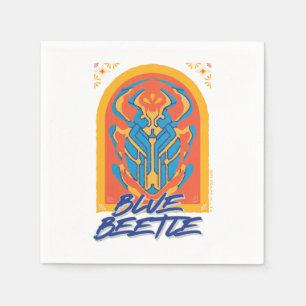 Blue Beetle Scarab Talavera Graphic Napkin