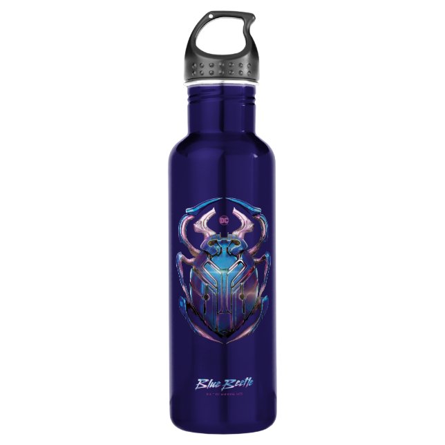 Blue Beetle Scarab Theatrical Poster 710 Ml Water Bottle (Front)